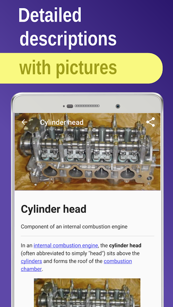 Auto Parts & Engines. Mechanic - Image screenshot of android app