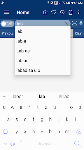 English Cebuano Dictionary - عکس برنامه موبایلی اندروید