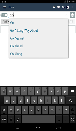 English French Dictionary - Image screenshot of android app