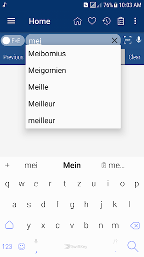 English French Dictionary - Image screenshot of android app