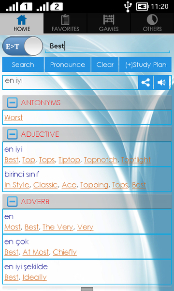 English Turkish Dictionary - Image screenshot of android app