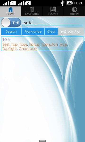 English Turkish Dictionary - عکس برنامه موبایلی اندروید