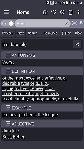 English Yoruba Dictionary - Image screenshot of android app