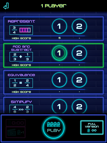 Fraction Challenge: Math games - Gameplay image of android game