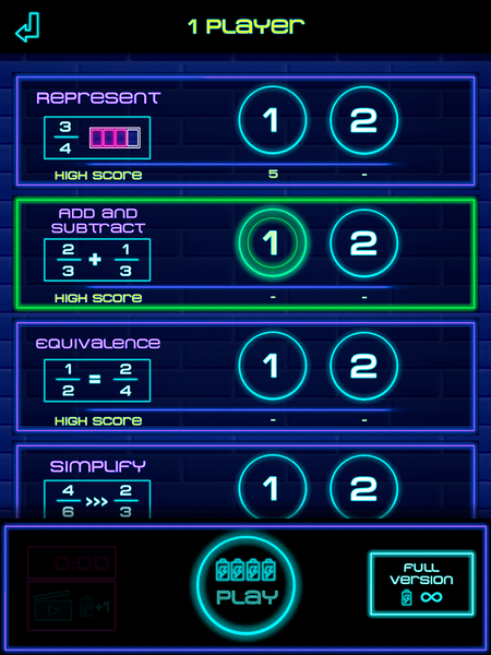 Fraction Challenge: Math games - Gameplay image of android game