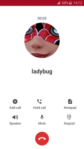 ladybug fake call - عکس برنامه موبایلی اندروید