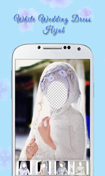 White Wedding Dress Hijab - عکس برنامه موبایلی اندروید