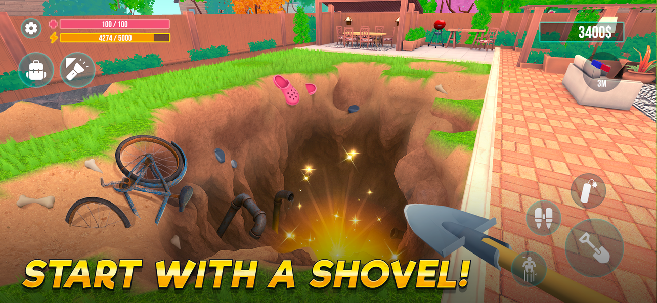 Digging Hole Mania - Gameplay image of android game