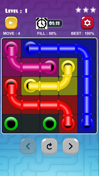 Pipe Art Game - Matching Pipes - Gameplay image of android game