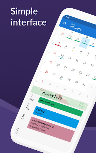DigiCal Calendar Agenda - عکس برنامه موبایلی اندروید
