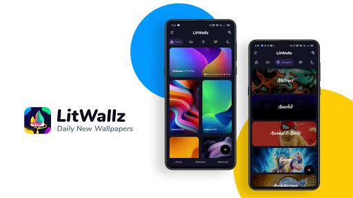 LitWallz - 4K, HD Wallpapers & - Image screenshot of android app