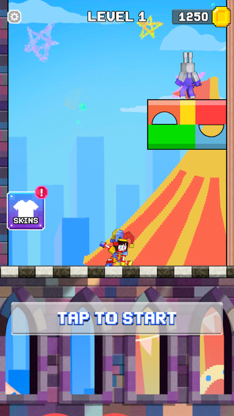 Rainbow Clown: Swing Monster - Gameplay image of android game