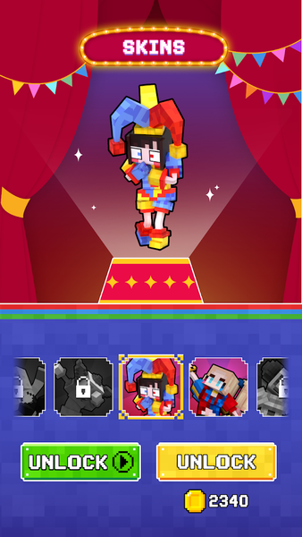 Rainbow Clown: Swing Monster - Gameplay image of android game