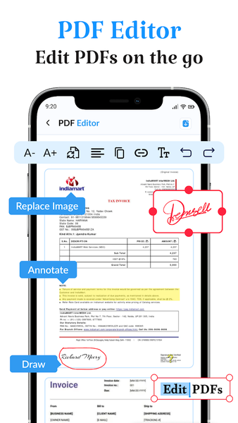 Sign Docs - Signature on PDF - عکس برنامه موبایلی اندروید