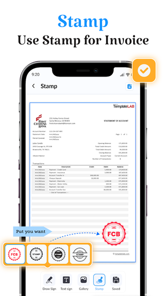 Sign Docs - Signature on PDF - عکس برنامه موبایلی اندروید
