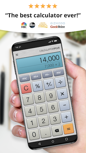 Calculator Plus with History - عکس برنامه موبایلی اندروید