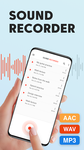 Sound Recorder Plus: Voice Rec - عکس برنامه موبایلی اندروید