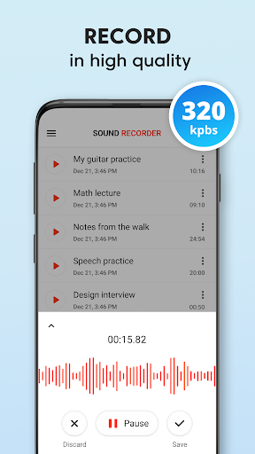Sound Recorder Plus: Voice Rec - عکس برنامه موبایلی اندروید