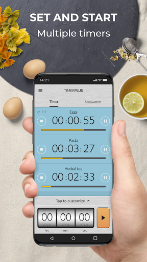 Multi Timer: Timer + Stopwatch - عکس برنامه موبایلی اندروید