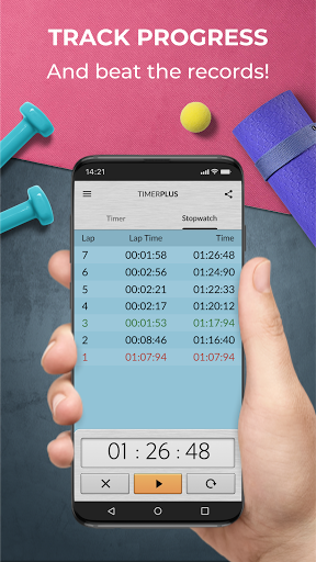 Multi Timer: Timer + Stopwatch - عکس برنامه موبایلی اندروید