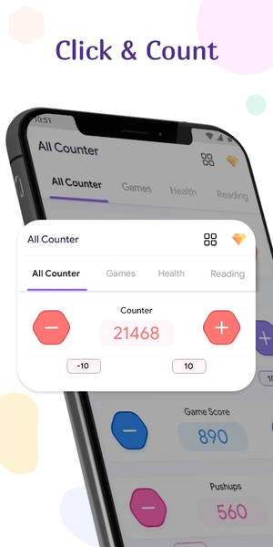 Click Counter: Tally Counter - عکس برنامه موبایلی اندروید