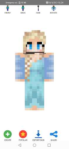 برنامه Custom Skin Creator Minecraft - دانلود