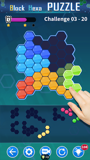 Block Hexa Puzzle - Gameplay image of android game