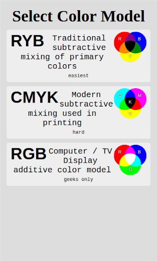 CMYK Color Mixing Game - Image screenshot of android app