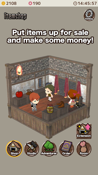 Item shop - Gameplay image of android game