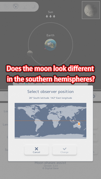 Moon phases assist - عکس برنامه موبایلی اندروید