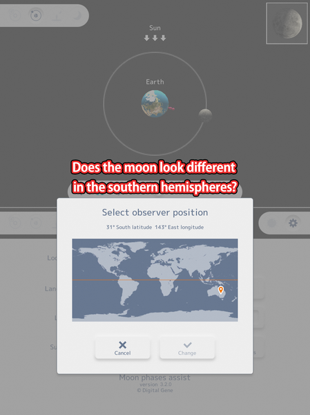 Moon phases assist - عکس برنامه موبایلی اندروید