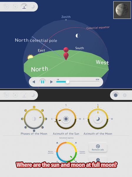 Moon phases assist - عکس برنامه موبایلی اندروید