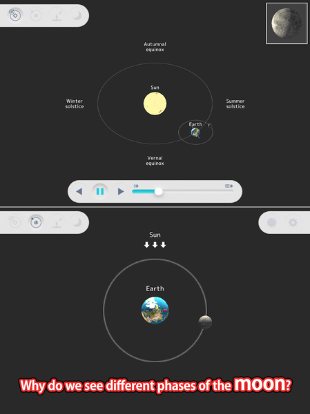 Moon phases assist - عکس برنامه موبایلی اندروید