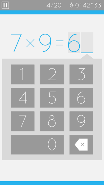 E. Learning Times Tables - Image screenshot of android app