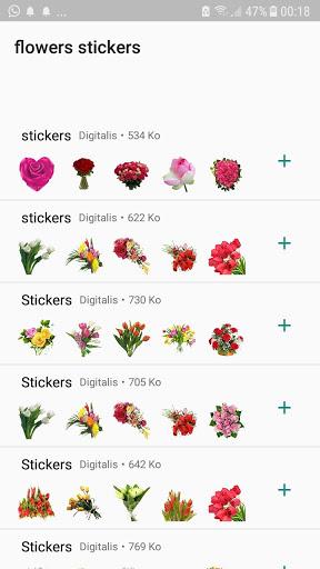 WAStickerApps - Flower Stickers - عکس برنامه موبایلی اندروید