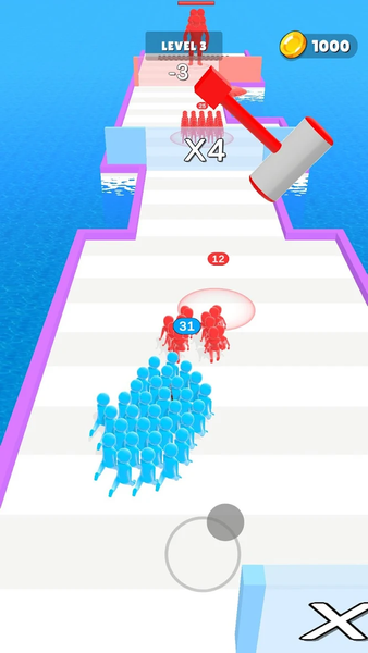 Crowd Multiplier 3D - Gameplay image of android game