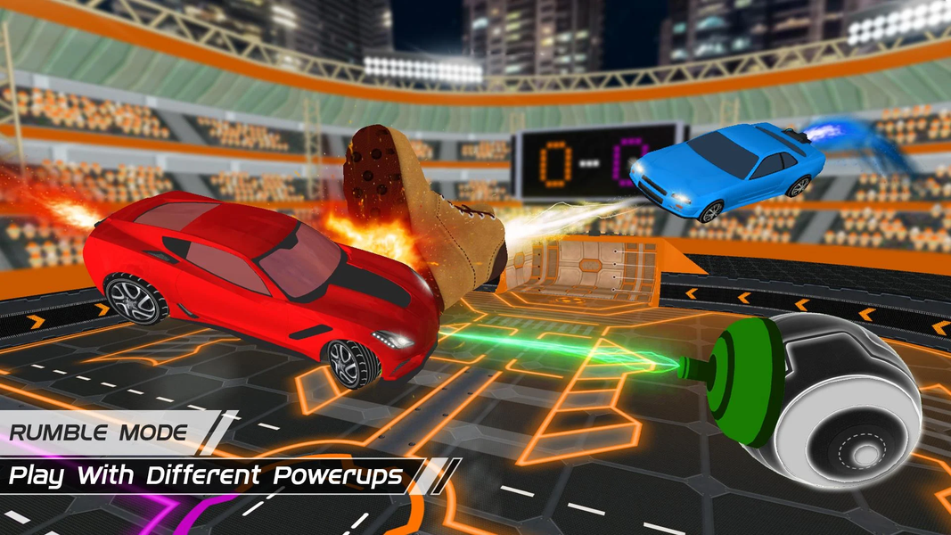 Super Rocketball 2 Car Soccer - Gameplay image of android game