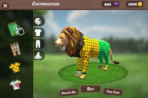 Lion Family Simulator: Jungle Survival - Gameplay image of android game