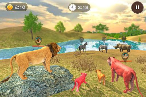 Lion Family Simulator: Jungle Survival - Gameplay image of android game