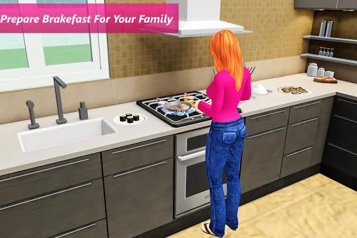 Virtual Mother Happy Family Simulator - Gameplay image of android game