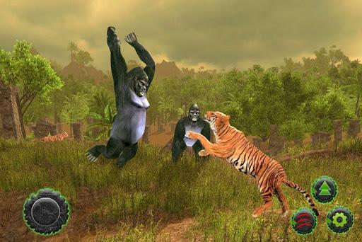 Wild Tiger Vs BigFoot Gorilla - Gameplay image of android game