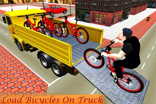 Bicycle Transport Truck Driver 3D - Gameplay image of android game