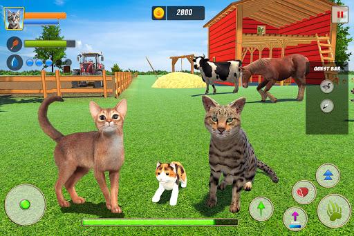 Cat Family Simulator: Life of Wild Cat - Gameplay image of android game