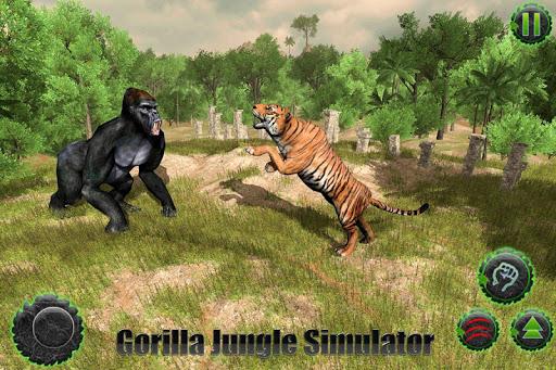 Angry gorilla vs Dinosaur: Wild Jungle Battle - Gameplay image of android game