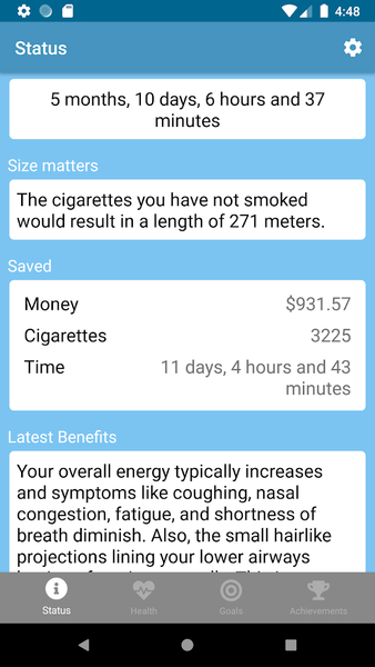 Quit it - stop smoking today - Image screenshot of android app