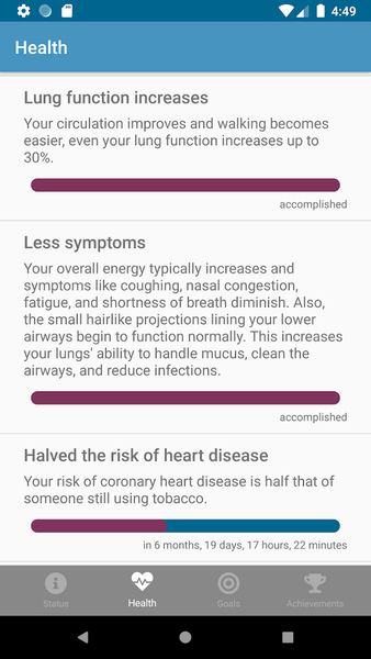 Quit it - stop smoking today - Image screenshot of android app