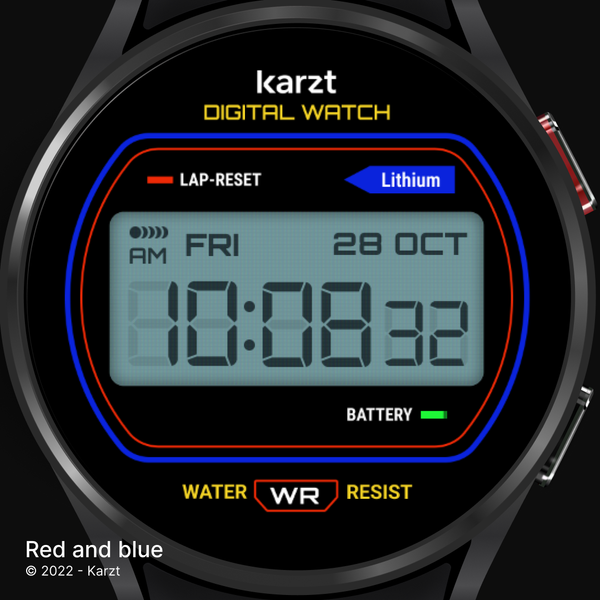 Digital karzt watch face - عکس برنامه موبایلی اندروید