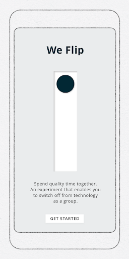 We Flip - A Digital Wellbeing Experiment - Image screenshot of android app