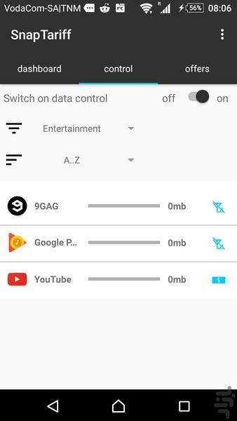SnapTariff - عکس برنامه موبایلی اندروید