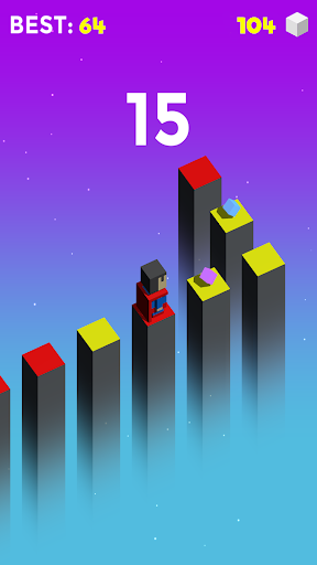 Jump Cube - Gameplay image of android game